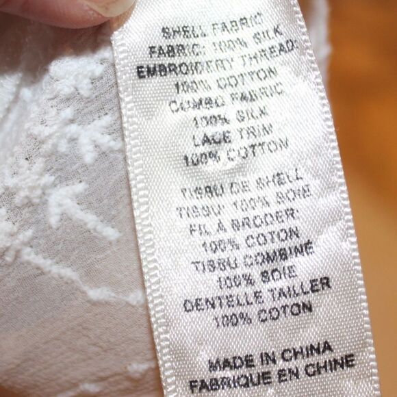 Rebecca Taylor White boho Crop top Women 2 - Picture 8 of 8